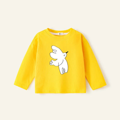 Boys Cartoon T-shirts 2025 New Cotton Baby Tees Spring Summer Printing Tops for Girls Toddler Pullover Blouse Kids Clothing