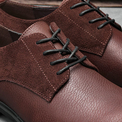 Genuine Leather Men Derby Shoes Thick Men Leather Shoes
