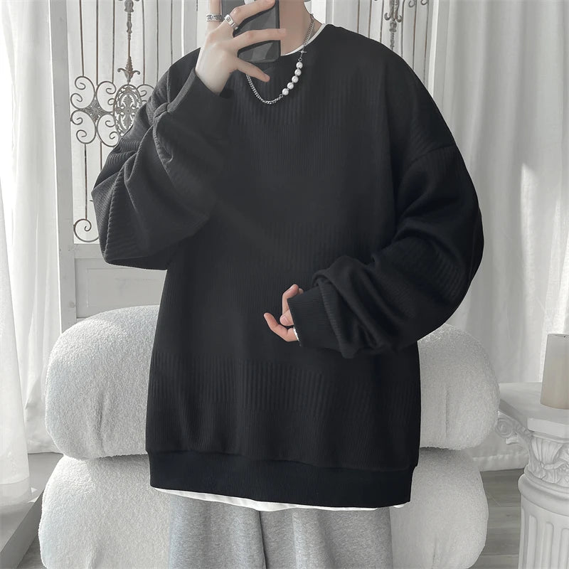 Hoodies mens designer clothes Sweatshirt Mens Pullover Streetwear Casual Fashion Clothes Mens Oversized Korean Harajuku T Shirt