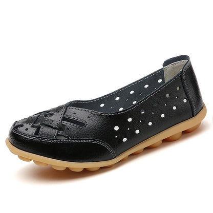 Shoes Women  2025 Soft Leather Shoes White Women's Loafer Slip On Flats Zapatos De Mujer Flat Shoes Women Casual Footwear Female