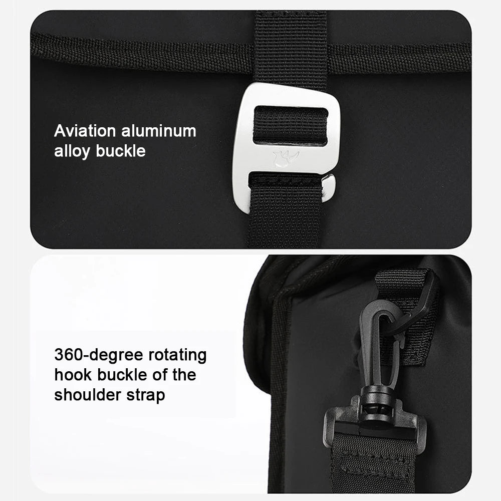 Folding Bike Handlebar Bag Multi-functional Bike Front Bag Insulated Bike Basket Bag with Rain Cover