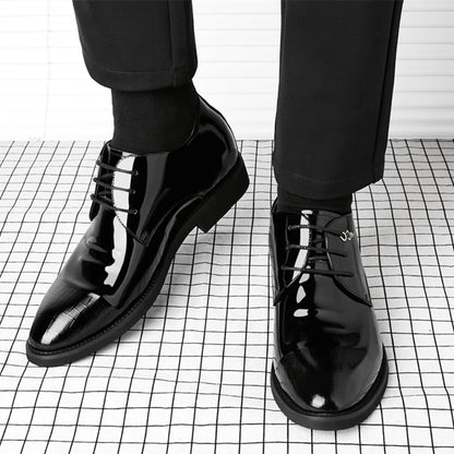 Men Heighten Formal Pointed Oxfords Suit Shoes
