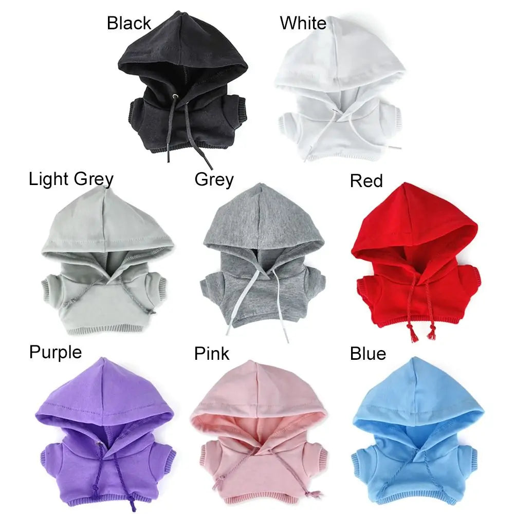 Hoodies For 10cm Cotton Dolls Sweatshirt Outfits Fashion Clothes For 1/12 BJD Dolls Top For 1/11 1/12 OB11 Dolls Accessories