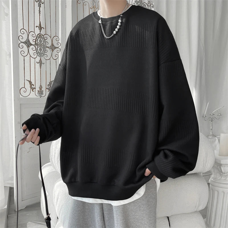 Hoodies mens designer clothes Sweatshirt Mens Pullover Streetwear Casual Fashion Clothes Mens Oversized Korean Harajuku T Shirt
