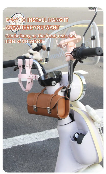 Motorcycle front end bag Mopeds retro buckle hanging bag waterproof front end bag battery car motorcycle tool bag