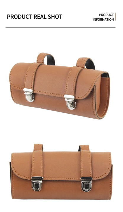 Motorcycle front end bag Mopeds retro buckle hanging bag waterproof front end bag battery car motorcycle tool bag