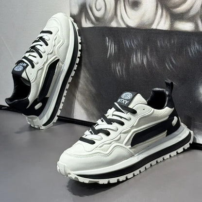 Men's Sneakers Shoes for Men Platform Sports Shoes Sports and Leisure Casual Sneaker Non-slip Fashion Wear-resistant Loafers