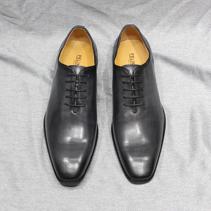 Classic Genuine Leather Whole Cut Mens Oxford Dress Shoes