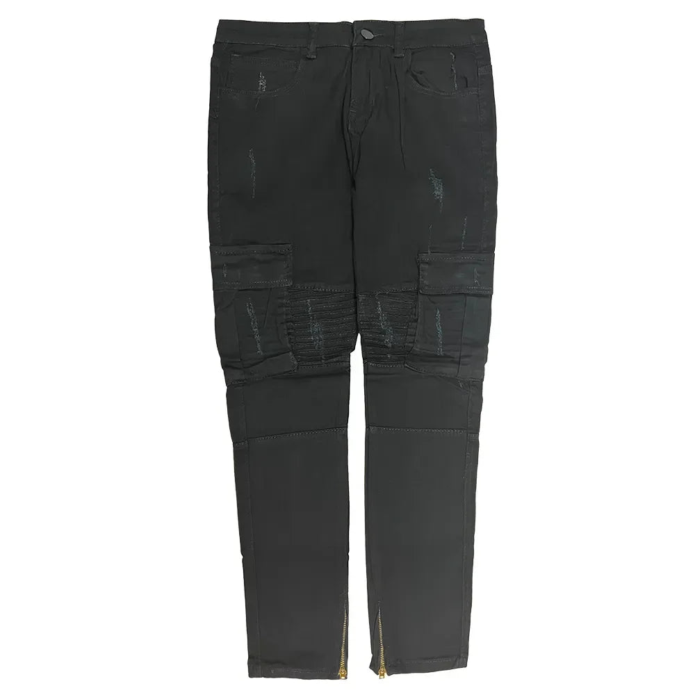 Jeans Men Wide Leg Cargo Pants Streetwear Baggy Men Korean Fashion Loose Straight Male Clothing Y2K Hip Hop Style Male Trousers
