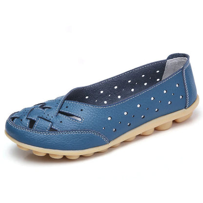 Shoes Women  2025 Soft Leather Shoes White Women's Loafer Slip On Flats Zapatos De Mujer Flat Shoes Women Casual Footwear Female