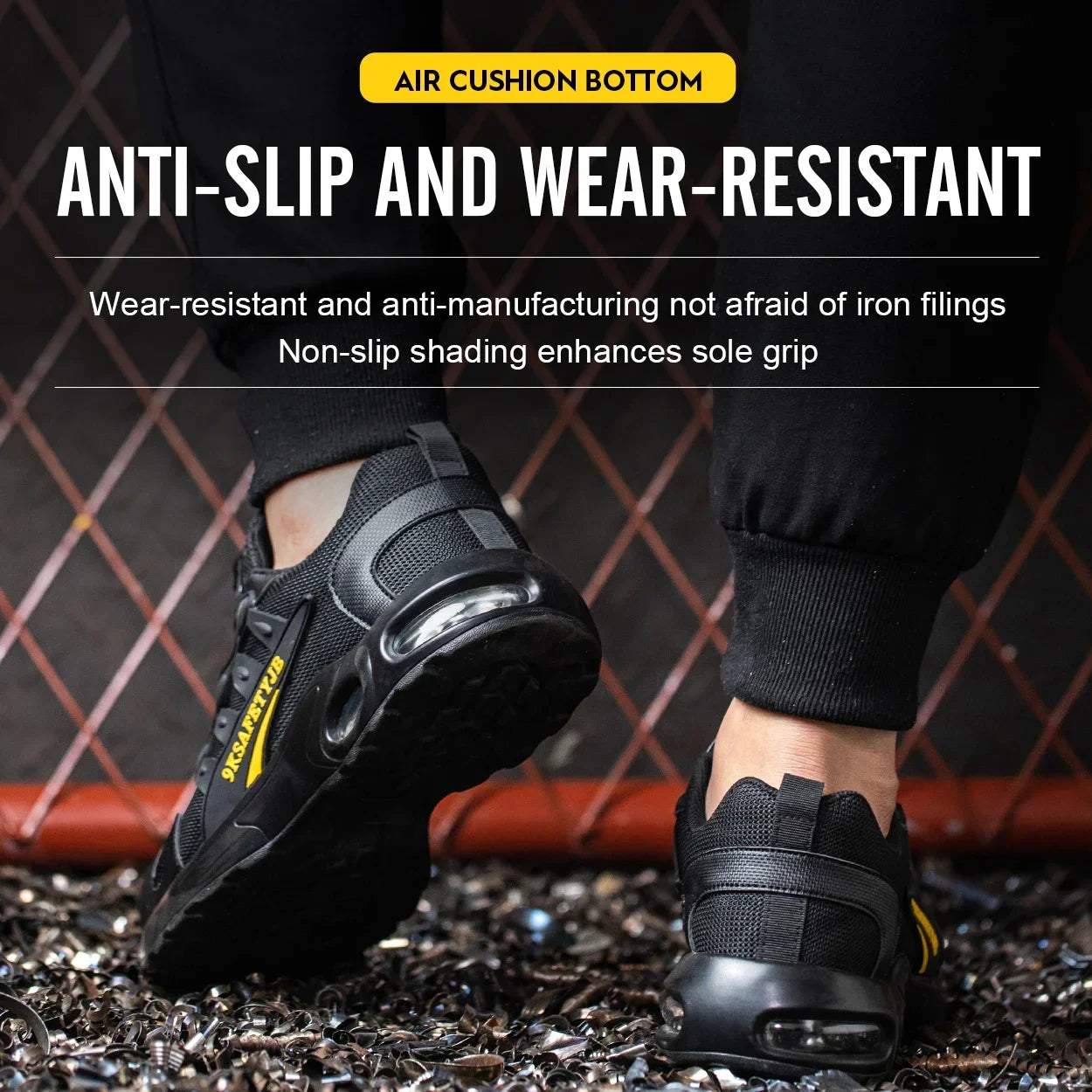 Safety Shoes Men steel toe boots Wire Rotary Buckle Work Sneakers Indestructible Shoes Anti-smash Anti-puncture Work Shoes