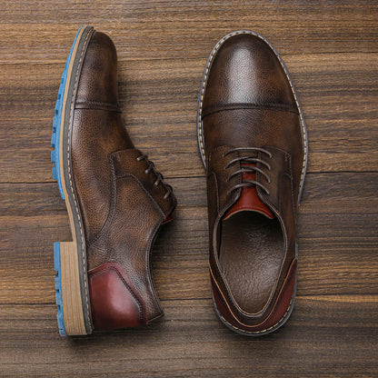 Retro Men's Derby  Casual Leather shoes