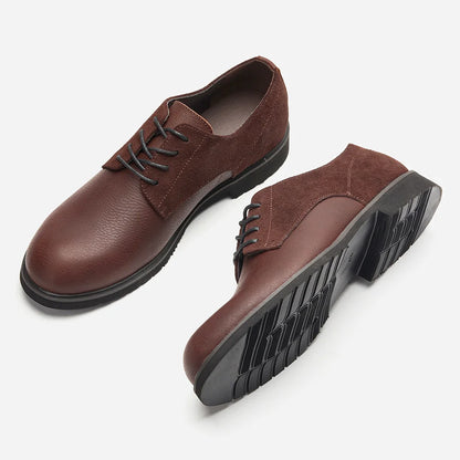 Genuine Leather Men Derby Shoes Thick Men Leather Shoes