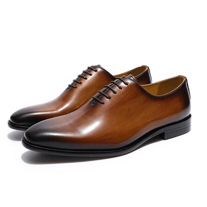 Classic Genuine Leather Whole Cut Mens Oxford Dress Shoes