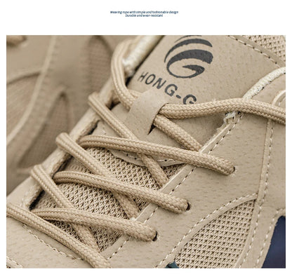 Outdoor Work Shoes Men Safety Shoes With Steel Toe Breathable Lightweight Work Sneakers Anti Smash Anti-puncture Safety Boots