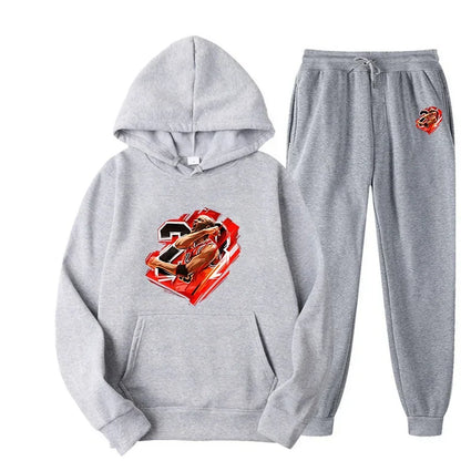Hoodie Sets Men Tracksuit Casual Hoodies Sweatshirt 2 Piece Set Male Loose Oversized Pullover Hoody Fashion Streetwear Clothes