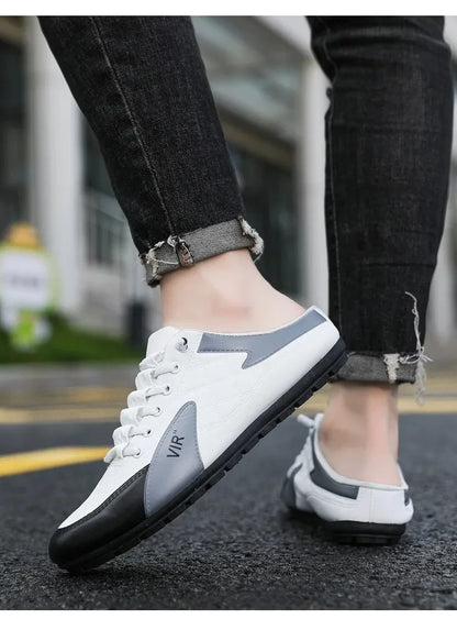 Summer Slippers for Men Trendy Men's Flat Bottom Casual Shoes Soft Sole Support Shoes Men's Sneakers Zapatos De Hombre