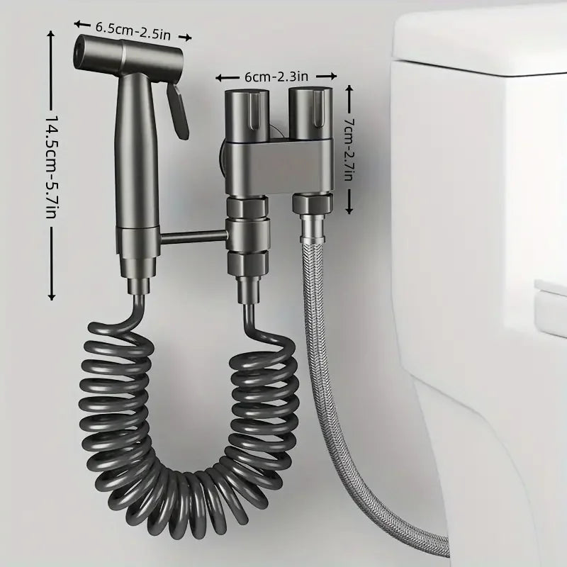 Stainless Steel double outlet angle valve large flow shower valve control valve, suitable for bathrooms and washing machines