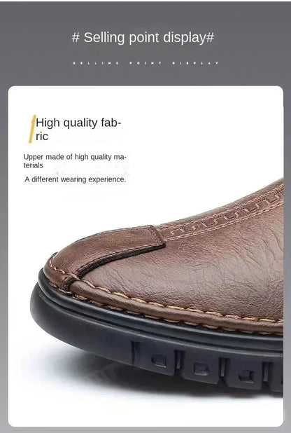 Men's shoes comfortable fashion synthetic leather shoes soft sole soft surface non-slip men's leather shoes