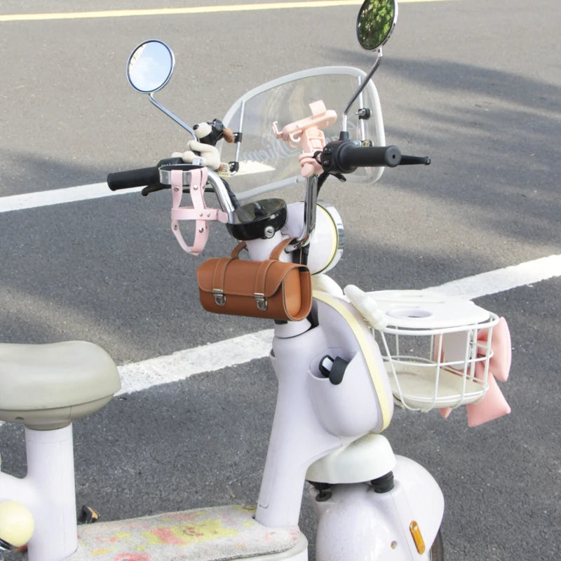 Motorcycle front end bag Mopeds retro buckle hanging bag waterproof front end bag battery car motorcycle tool bag