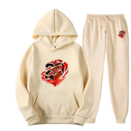 Hoodie Sets Men Tracksuit Casual Hoodies Sweatshirt 2 Piece Set Male Loose Oversized Pullover Hoody Fashion Streetwear Clothes