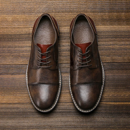 Retro Men's Derby  Casual Leather shoes