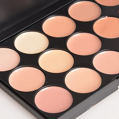 Pro 15 Colors Contouring Kit Highlighting Face Cream Concealer Camouflage Makeup Palette Contouring Kit, Ideal For Daily