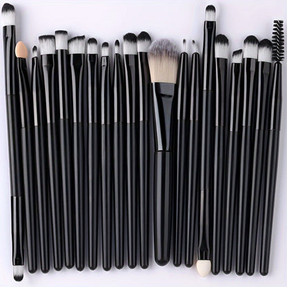 20Pcs Makeup Brushes Set Professional Soft Synthetic Hair Powder Foundation Eyeshadow Make Up Brushes Cosmetics Ideal For Makeup Beginners