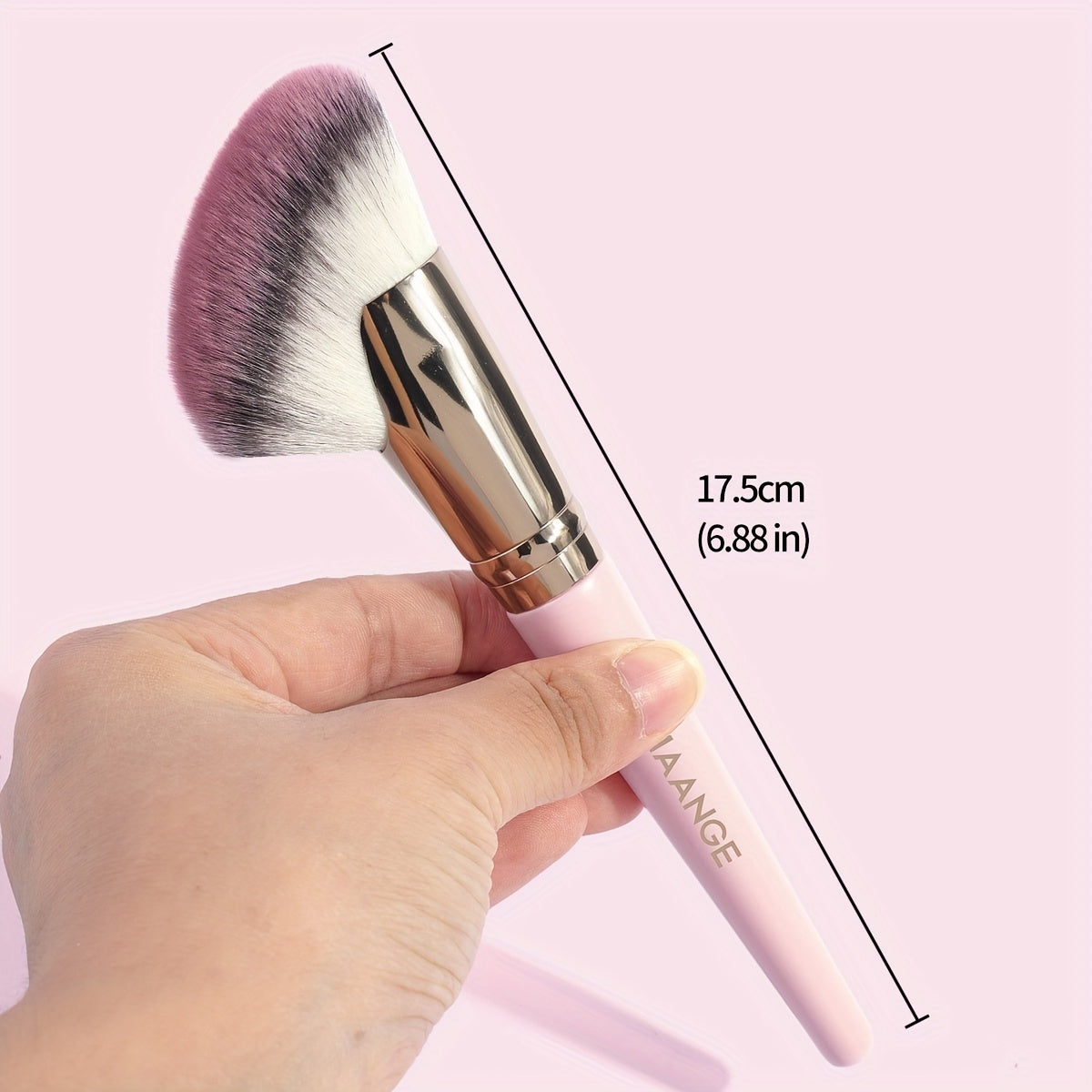 Synthetic Blush Bronzer Brush - Angled Kabuki Makeup Brush Premium Brush Perfect For Face Contouring And Highlighting With Creams And Powders