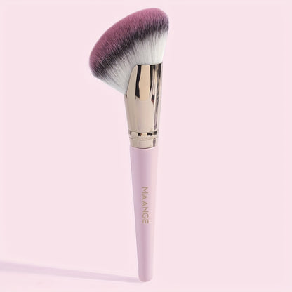 Synthetic Blush Bronzer Brush - Angled Kabuki Makeup Brush Premium Brush Perfect For Face Contouring And Highlighting With Creams And Powders