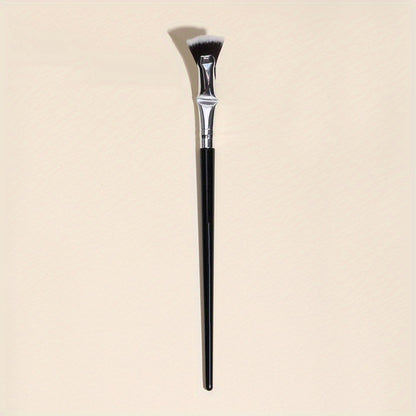 Get Natural Lifted Eyelashes With Our Professional Mascara Fan Brush 1pc Makeup Brush - No Smearing Or Clumping!