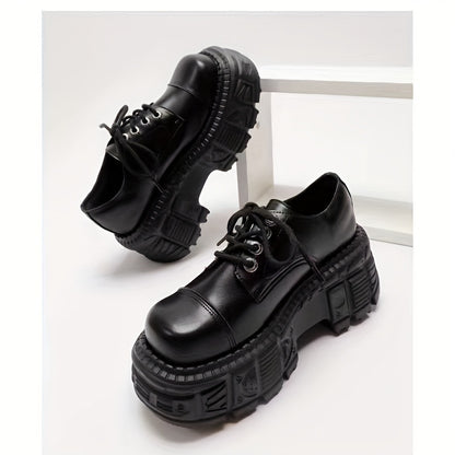 Men's Casual Shoes - Low-Top Lace-Up Synthetic Cover with Thick Rubber Sole, Round Toe & Durable Traction for All-Season Comfort, Versatile for Daily Wear & Outdoor Activities, Allseason Footwear, Modern Sneakers, Comfortable