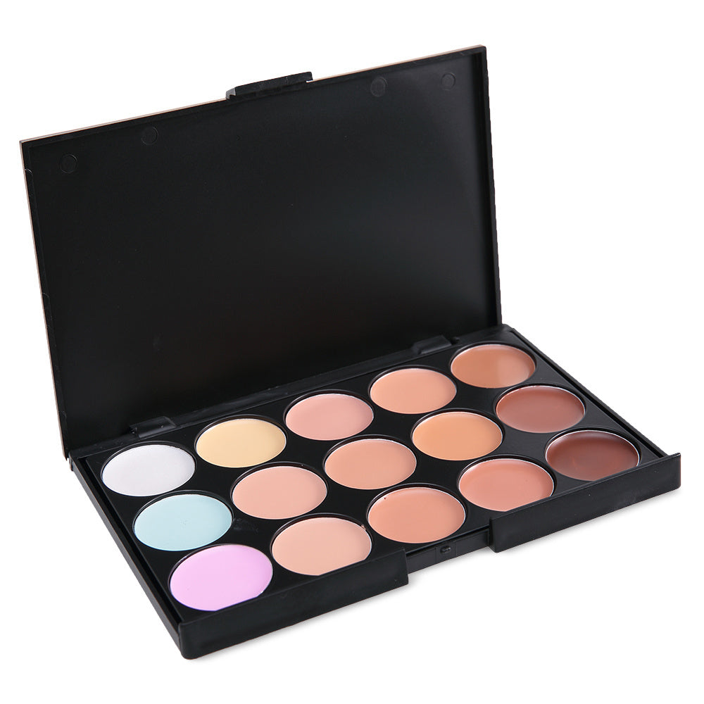 Pro 15 Colors Contouring Kit Highlighting Face Cream Concealer Camouflage Makeup Palette Contouring Kit, Ideal For Daily