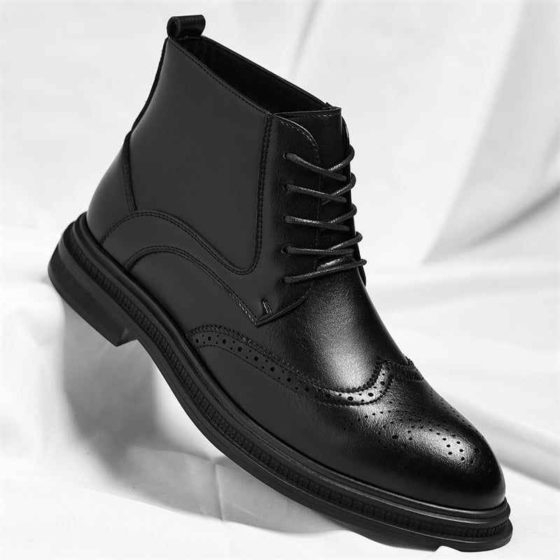 Men's British Style Lace-Up Ankle Boots