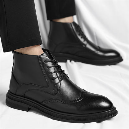 Men's British Style Lace-Up Ankle Boots