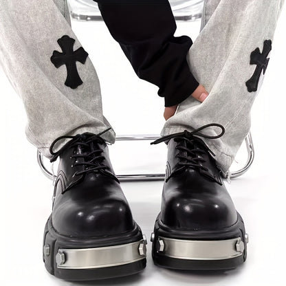 Heavy Metal Style Rivet Heavy Industry Trendy Shoes