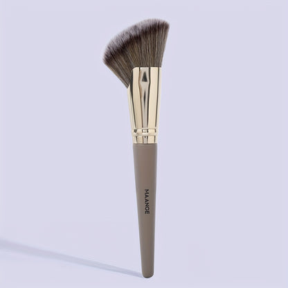 Synthetic Blush Bronzer Brush - Angled Kabuki Makeup Brush Premium Brush Perfect For Face Contouring And Highlighting With Creams And Powders
